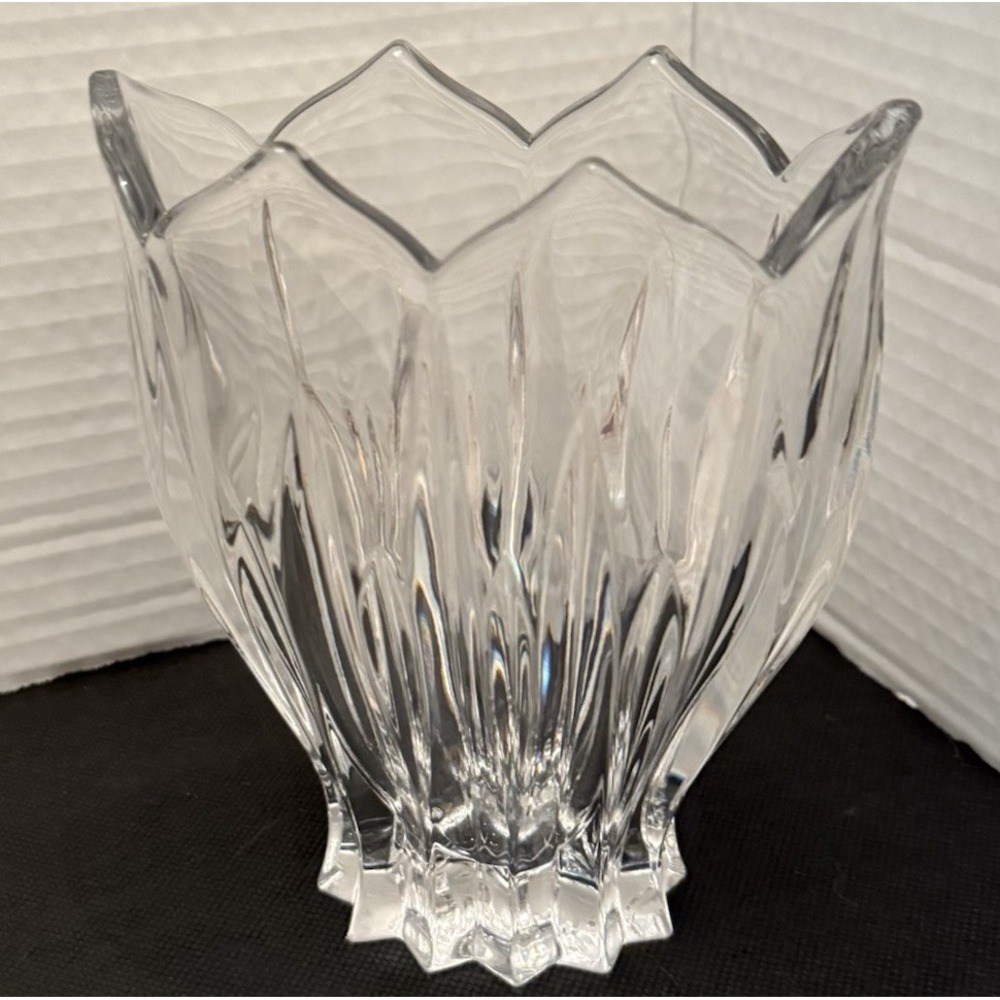 Vintage Gorham Lead Crystal  Vase "Lotus" Pattern‎ New w/Tag!